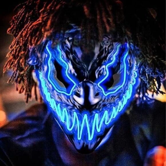 Halloween LED Light up mask - Picture 1 of 5